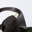 PRADA Hand Bag Nylon Green Auth 207896-9