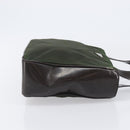 PRADA Hand Bag Nylon Green Auth 207896-4