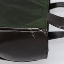 PRADA Hand Bag Nylon Green Auth 207896-5