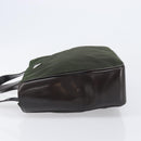 PRADA Hand Bag Nylon Green Auth 207896-6