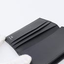 Cartier Card Case Leather Black Silver Auth 207899V-17