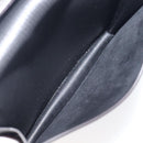 Cartier Card Case Leather Black Silver Auth 207899V-20