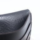 Cartier Card Case Leather Black Silver Auth 207899V-21