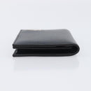 Cartier Card Case Leather Black Silver Auth 207899V-6