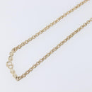 Christian Dior Necklace Metal Gold Tone Auth 207902-10