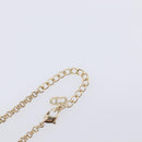 Christian Dior Necklace Metal Gold Tone Auth 207902-13