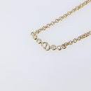 Christian Dior Necklace Metal Gold Tone Auth 207902-3