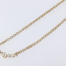 Christian Dior Necklace Metal Gold Tone Auth 207902-4