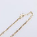 Christian Dior Necklace Metal Gold Tone Auth 207902-6