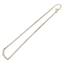 Christian Dior Necklace Metal Gold Tone Auth 207902-8
