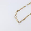 Christian Dior Necklace Metal Gold Tone Auth 207902-9