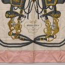 HERMES Carre 90 Scarf Silk Pink White ""Brides de Gala"" Auth 207903-9