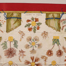 HERMES Carre 90 Scarf Silk Red White ""Herbier de Gavarnie"" Auth 207904-3