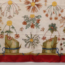 HERMES Carre 90 Scarf Silk Red White ""Herbier de Gavarnie"" Auth 207904-9