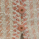CHANEL Collarless Jacket tweed 40 Ivory Gold CC Auth 207912M-8