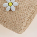 LOEWE Shoulder Bag Raffia Beige Green Auth 207914M-11