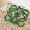 LOEWE Shoulder Bag Raffia Beige Green Auth 207914M-15