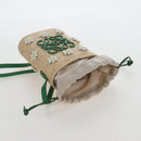 LOEWE Shoulder Bag Raffia Beige Green Auth 207914M-18
