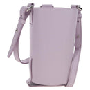 FENDI Bottle Holder Pouch Leather Lavende Silver 7AS022 Auth 207915M-1