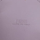 FENDI Bottle Holder Pouch Leather Lavende Silver 7AS022 Auth 207915M-16