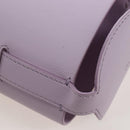 FENDI Bottle Holder Pouch Leather Lavende Silver 7AS022 Auth 207915M-17