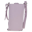 FENDI Bottle Holder Pouch Leather Lavende Silver 7AS022 Auth 207915M-2