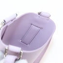 FENDI Bottle Holder Pouch Leather Lavende Silver 7AS022 Auth 207915M-22