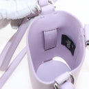 FENDI Bottle Holder Pouch Leather Lavende Silver 7AS022 Auth 207915M-23