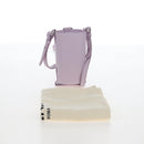 FENDI Bottle Holder Pouch Leather Lavende Silver 7AS022 Auth 207915M-26