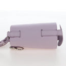 FENDI Bottle Holder Pouch Leather Lavende Silver 7AS022 Auth 207915M-4