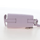 FENDI Bottle Holder Pouch Leather Lavende Silver 7AS022 Auth 207915M-4