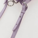 FENDI Bottle Holder Pouch Leather Lavende Silver 7AS022 Auth 207915M-9
