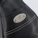 CELINE Boogie Bag Hand Bag Leather Black Silver Auth 207917A-17
