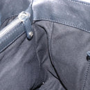 CELINE Boogie Bag Hand Bag Leather Black Silver Auth 207917A-20