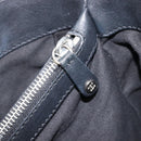 CELINE Boogie Bag Hand Bag Leather Black Silver Auth 207917A-21