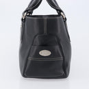 CELINE Boogie Bag Hand Bag Leather Black Silver Auth 207917A-3