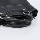 CELINE Boogie Bag Hand Bag Leather Black Silver Auth 207917A-7