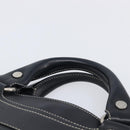 CELINE Boogie Bag Hand Bag Leather Black Silver Auth 207917A-8