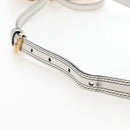 Miu Miu Shoulder Bag Leather White Gold Auth 207918M-10