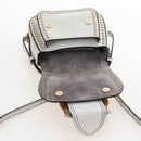 Miu Miu Shoulder Bag Leather White Gold Auth 207918M-22