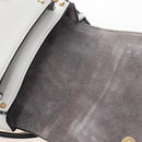 Miu Miu Shoulder Bag Leather White Gold Auth 207918M-24