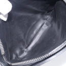 CELINE Macadam Shoulder Bag Leather Black Gold Tone Auth 207920A-24