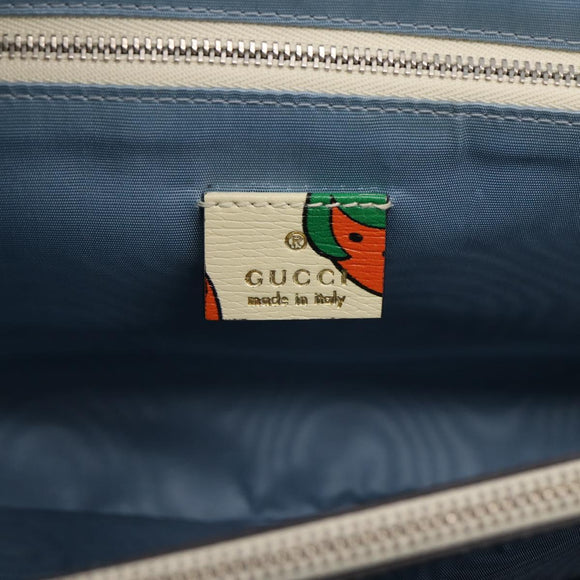 GUCCI Zumi Hand Bag Leather 2way Multicolor Silver 564714 Auth 207924M