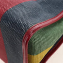 GUCCI Baiadera Hand Bag Canvas 2way Multicolor Gold Tone 630358 Auth 207925M-19