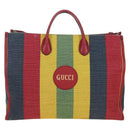 GUCCI Baiadera Hand Bag Canvas 2way Multicolor Gold Tone 630358 Auth 207925M-2