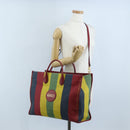 GUCCI Baiadera Hand Bag Canvas 2way Multicolor Gold Tone 630358 Auth 207925M-30