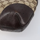 GUCCI GG Canvas Web Sherry Line Interlocking G Shoulder Bag 131033 Auth 207927A-9