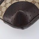 GUCCI GG Canvas Web Sherry Line Interlocking G Shoulder Bag 131033 Auth 207927A-15