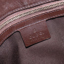 GUCCI GG Canvas Web Sherry Line Interlocking G Shoulder Bag 131033 Auth 207927A-20