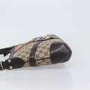 GUCCI GG Canvas Web Sherry Line Interlocking G Shoulder Bag 131033 Auth 207927A-4